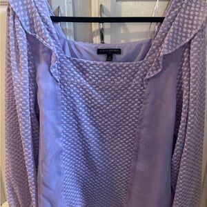 Banana Republic Light Purple Textured Blouse